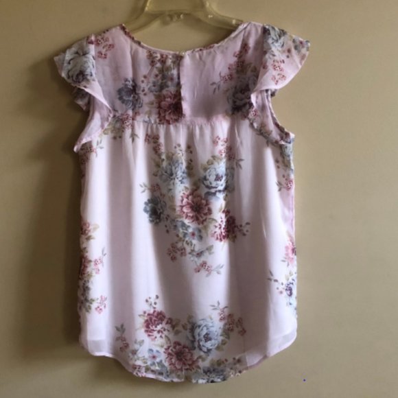 LOFT Pink Floral Blouse - Size S - Worn once! - Picture 4 of 4